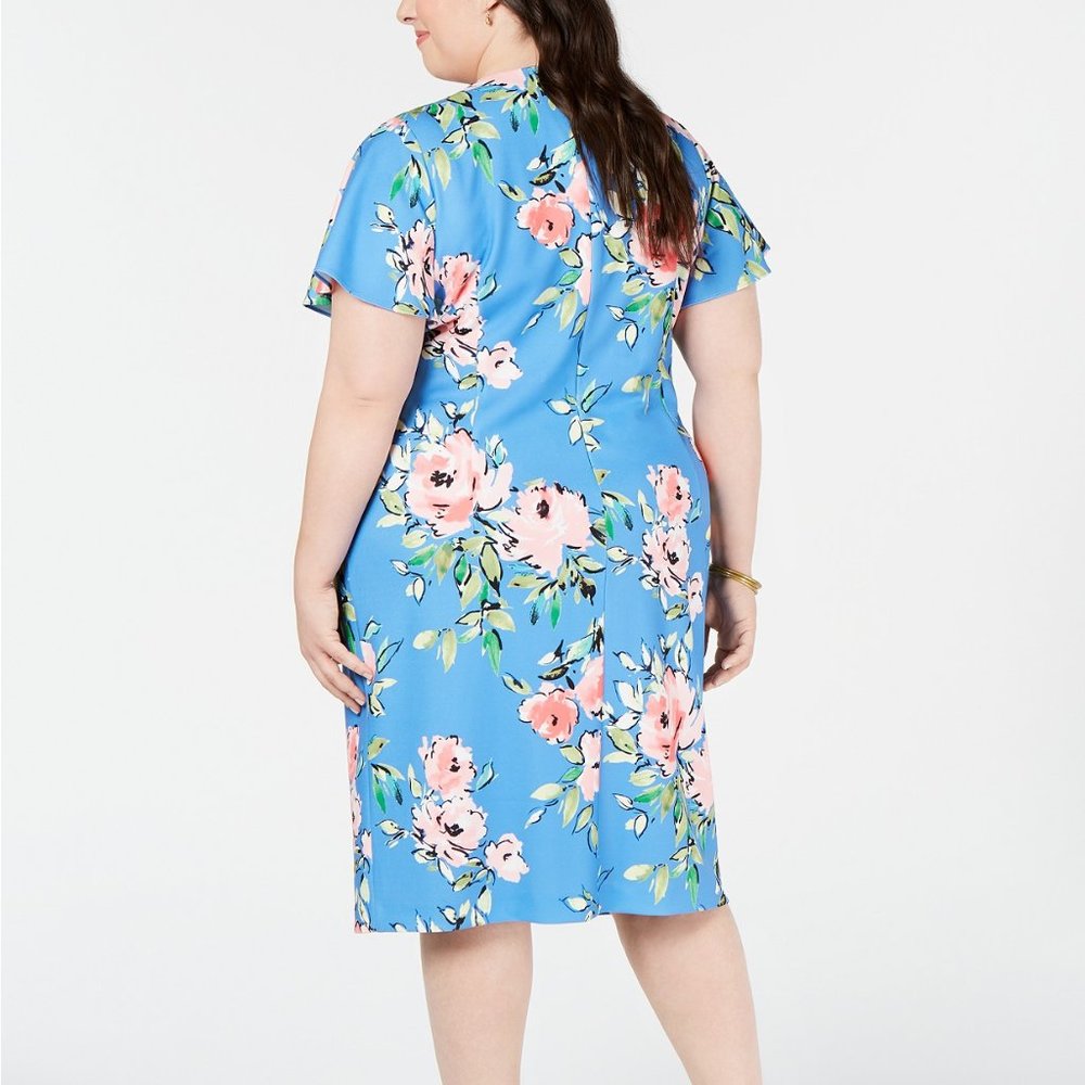 SOLD! Jessica Howard Plus Size Floral Sheath Dress - Picture 3 of 3
